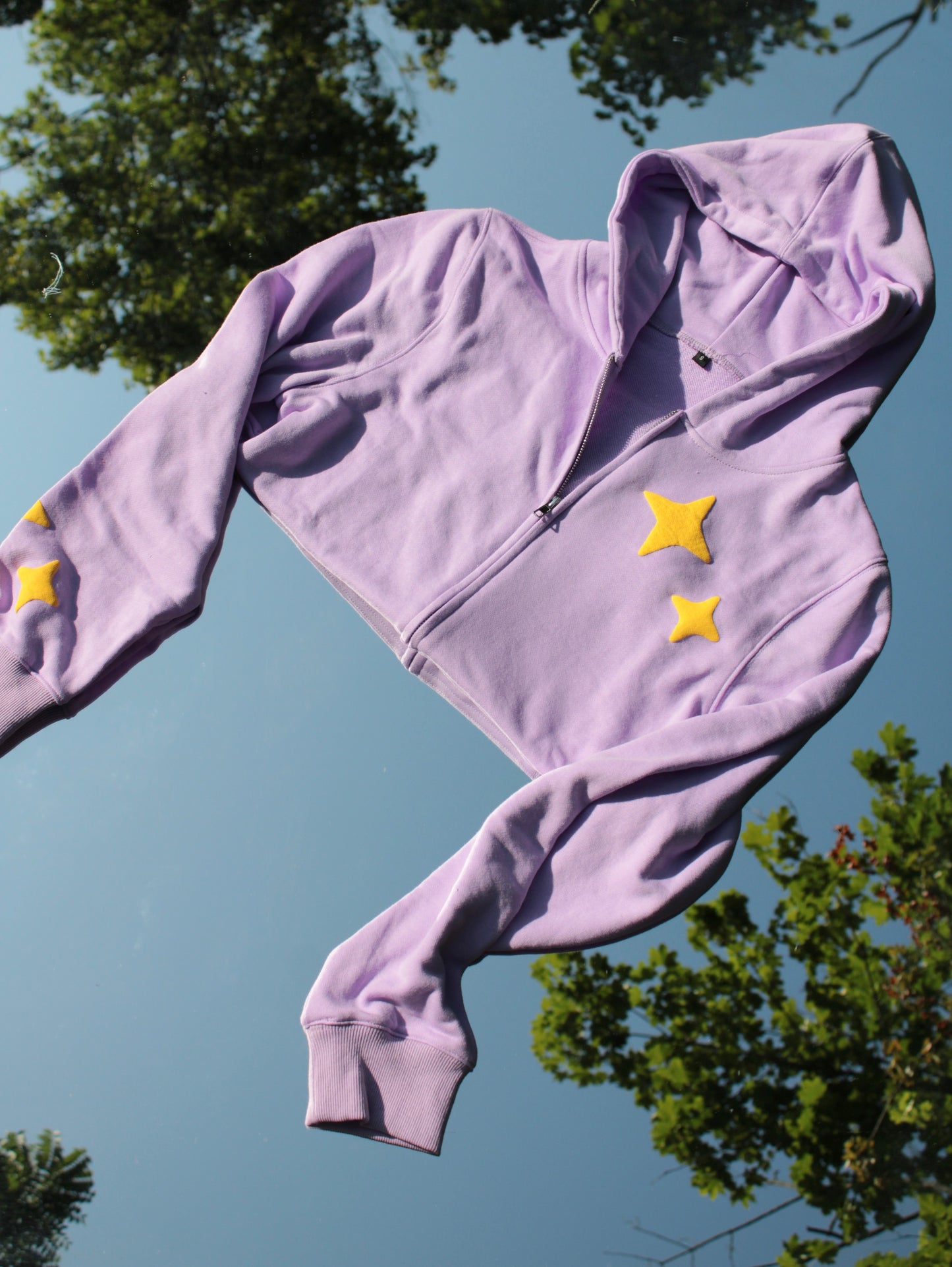 NSF Oversized Zip Up Hoodie in Lavender Dreams