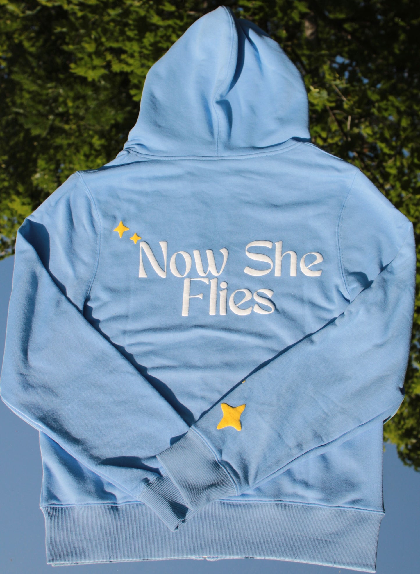 NSF Oversized Zip Up Hoodie in Chrysalis Blue